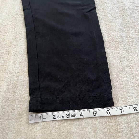 Hatch Noelle Linen Short Sleeve Black Jumpsuit 1 Maternity - Picture 6 of 11